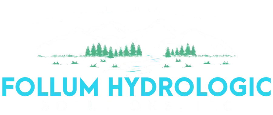 Follum Hydrologic Solutions logo: Professional. Innovative. Reliable.