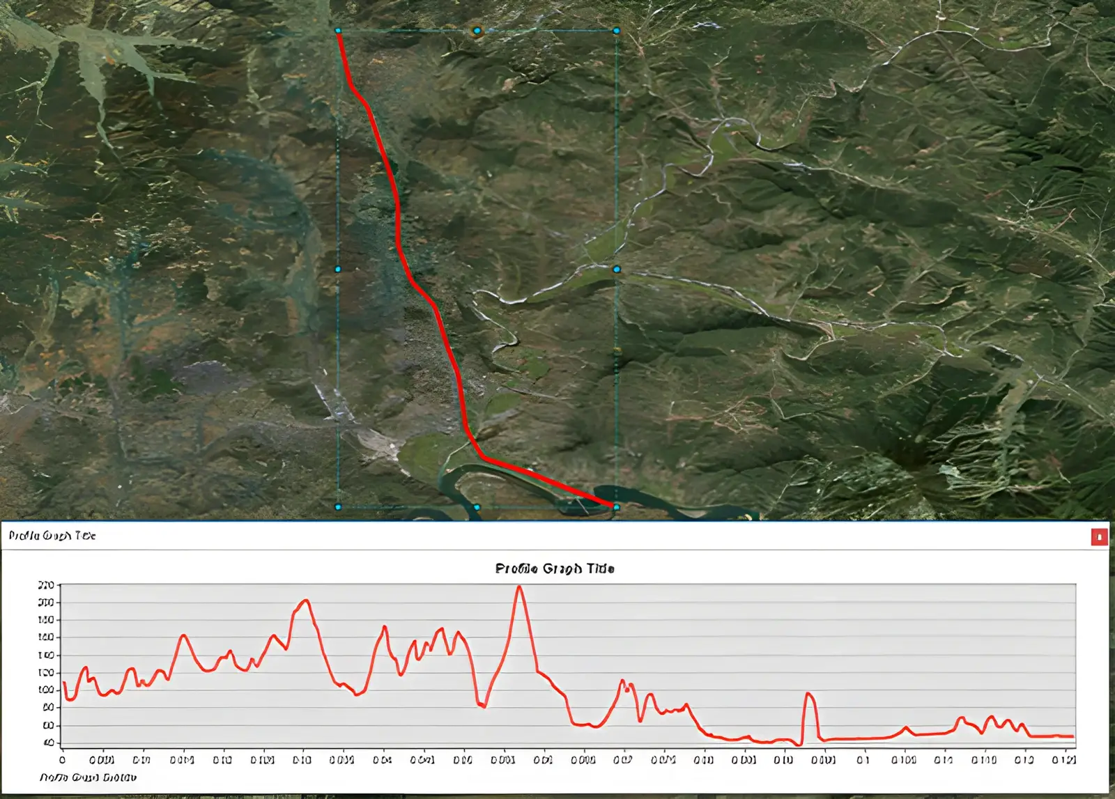 GIS profile tool output for tactical bridge gap analysis