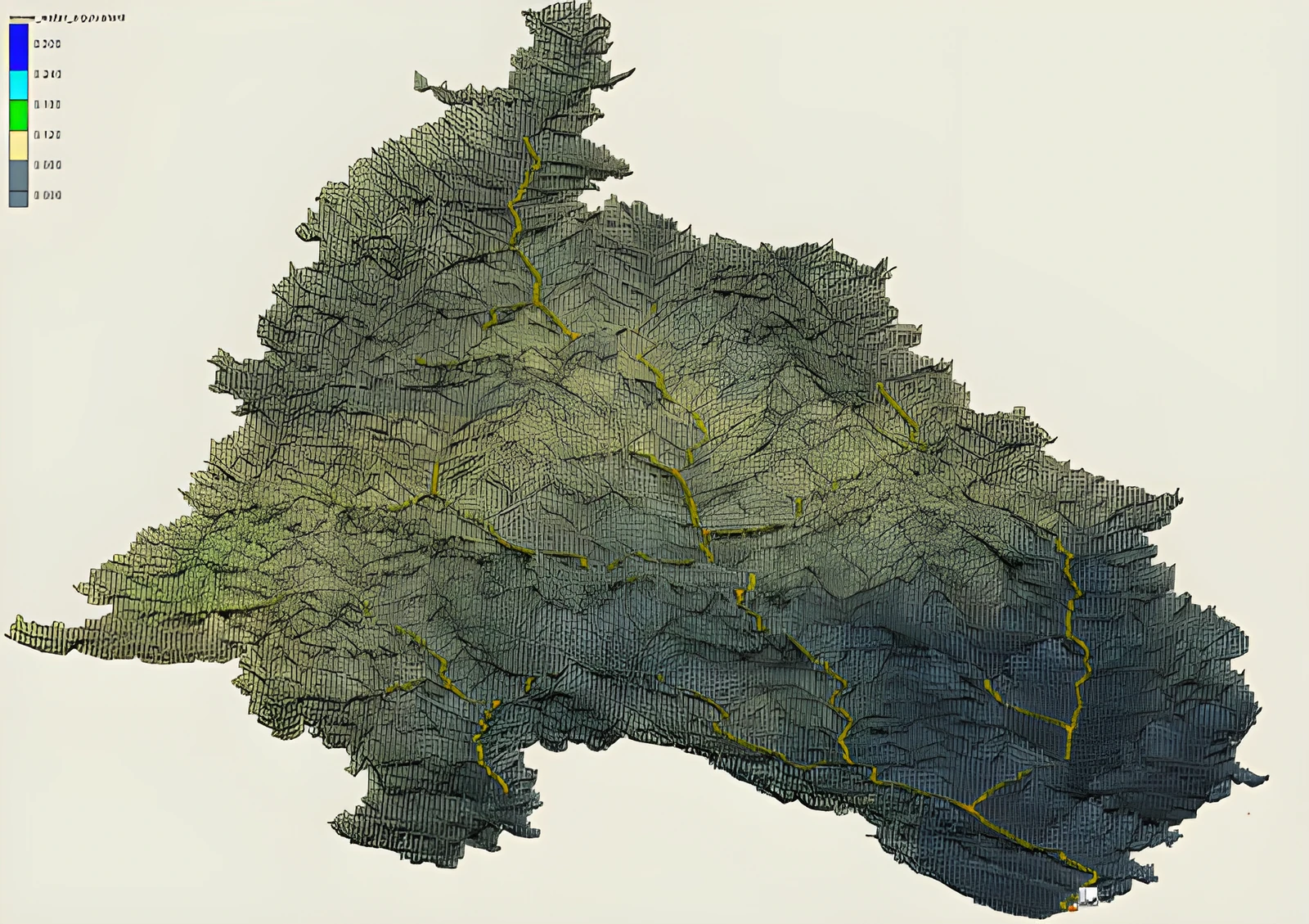 Snow model of the Helmand River Basin, Afghanistan